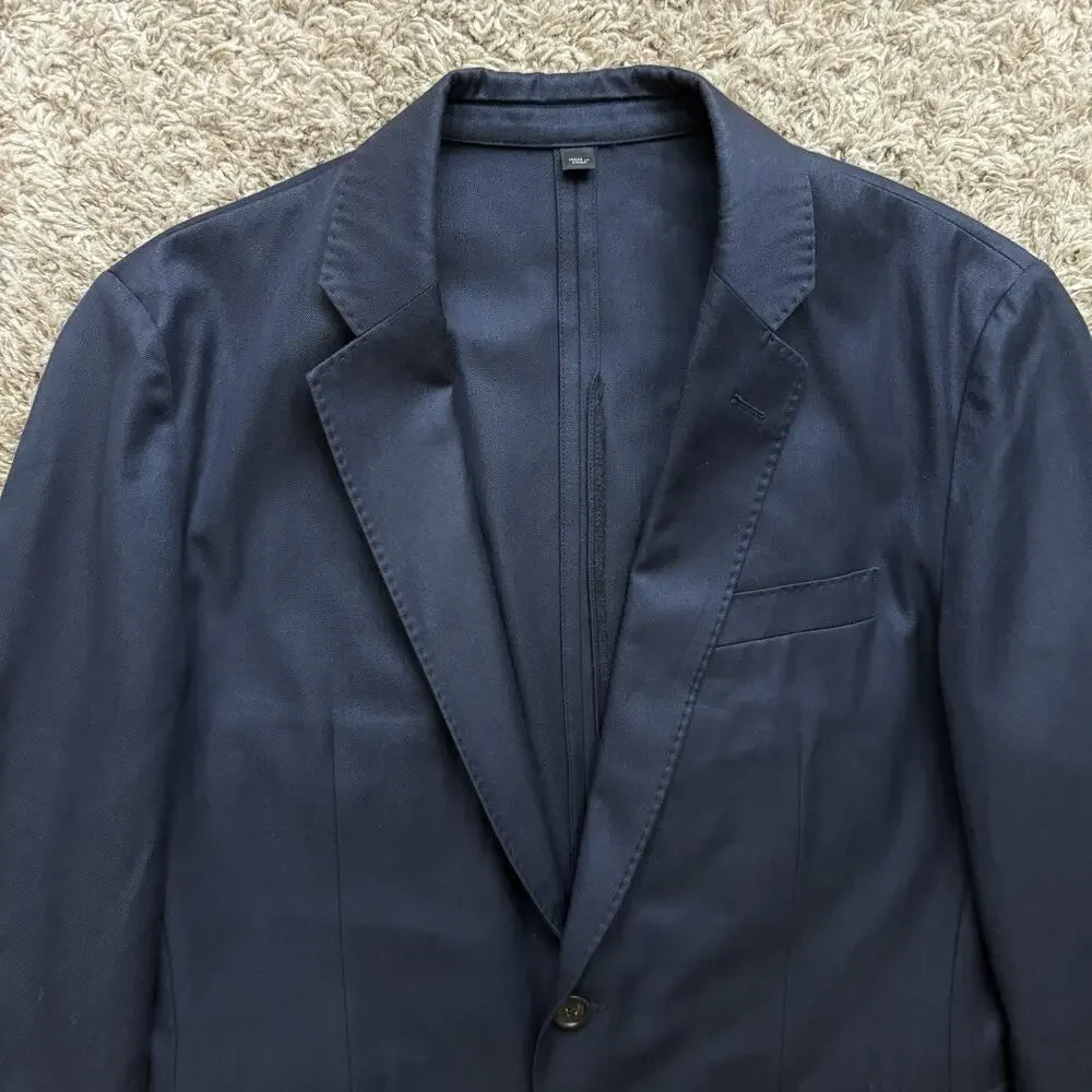 J. Crew Ludlow Legacy Blazer American Woolen Co. Navy Blue Suit Jacket Size 38S